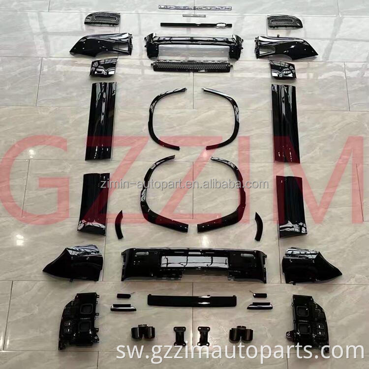 ABS Plastiki Mbele na Nyuma Bumper Side Skirt 007 Toleo la Obsidian Kit Kuboresha Sehemu za Mlinzi 2022